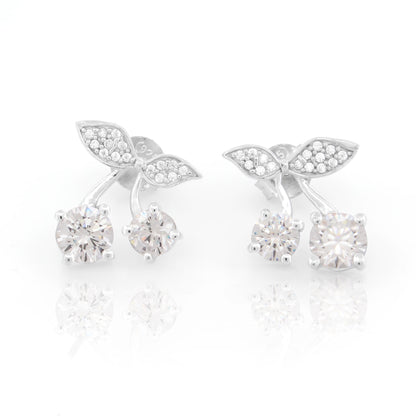 Crystal Cherry Drop Earrings