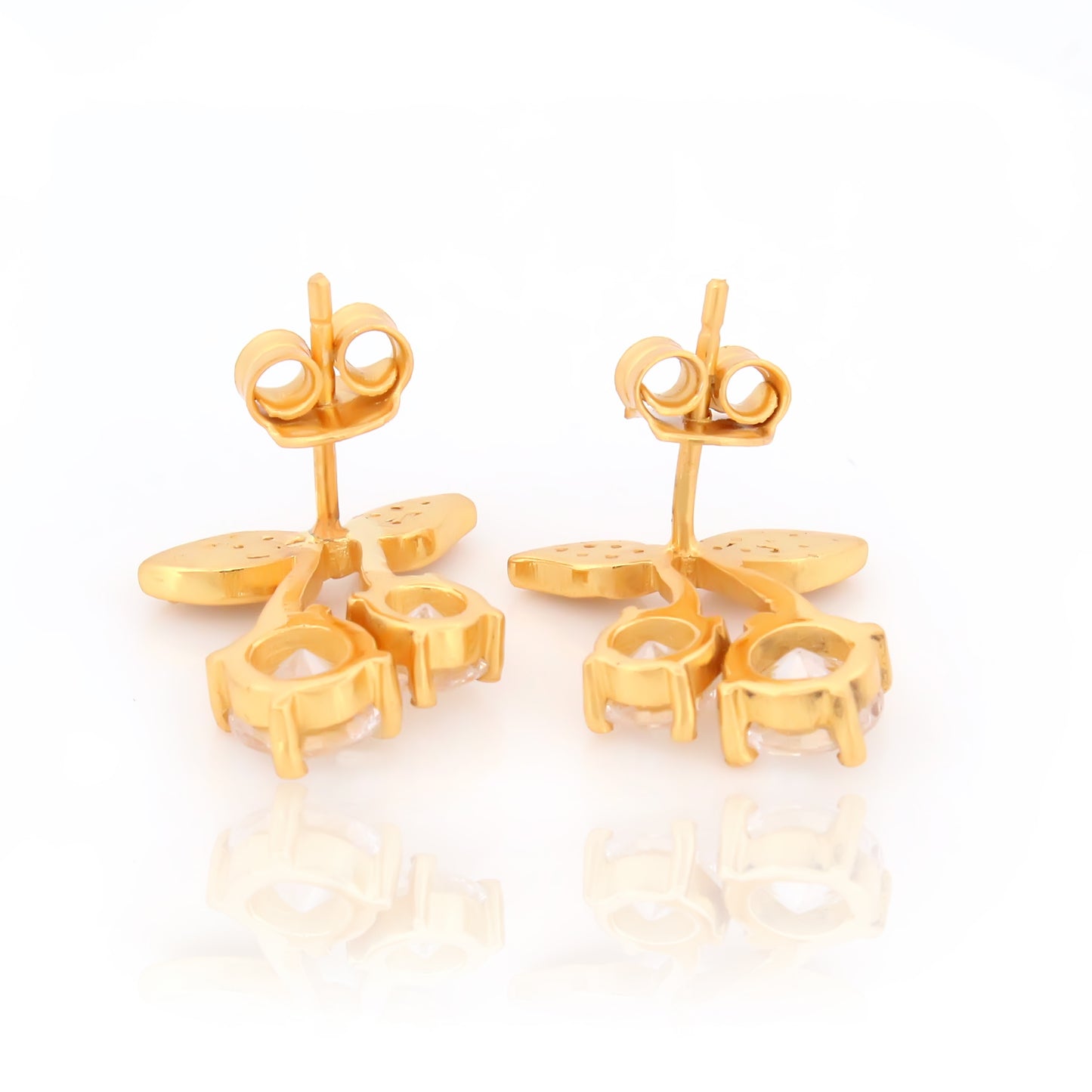 Crystal Cherry Drop Earrings