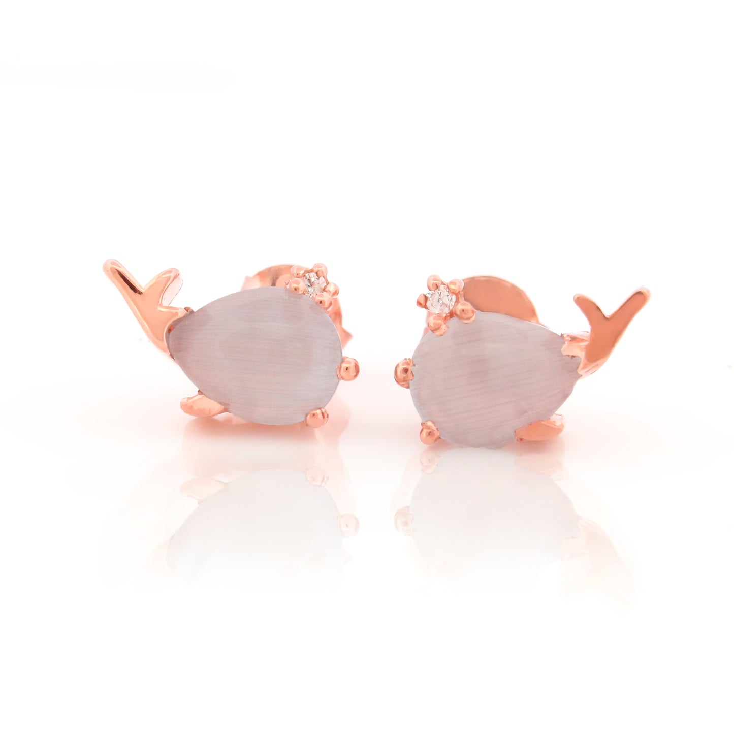 Whale Stud Earrings