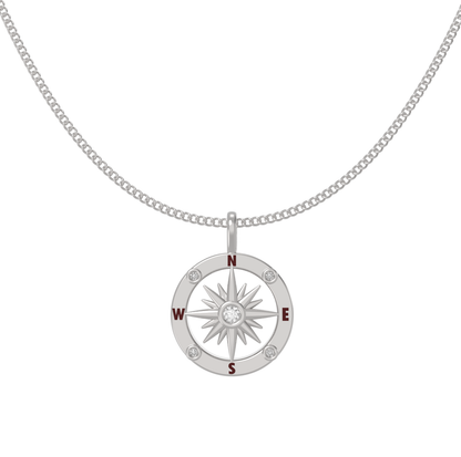 Compass Rose Pendant Necklace