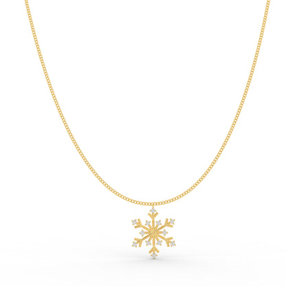 Snowflake Silver Pendant