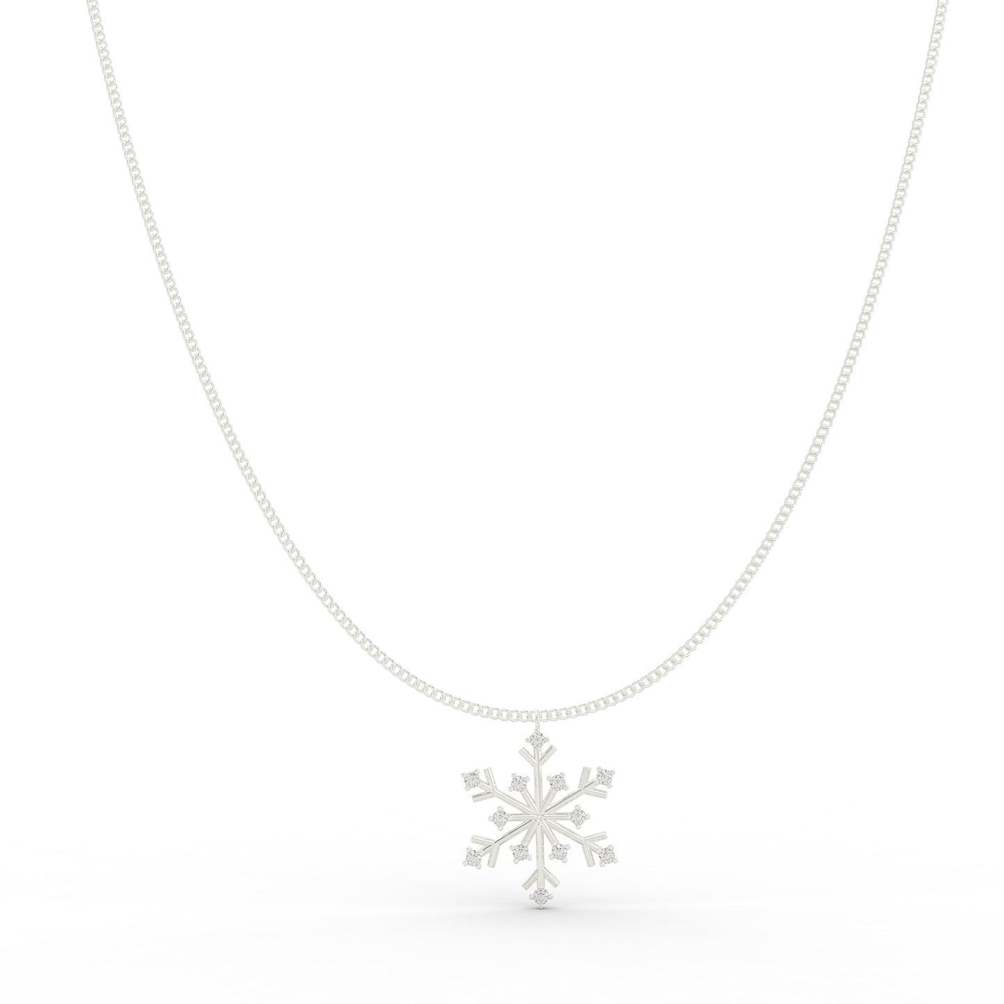 Snowflake Silver Pendant
