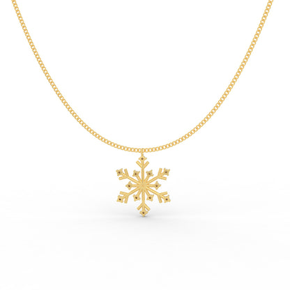 Snowflake Silver Pendant