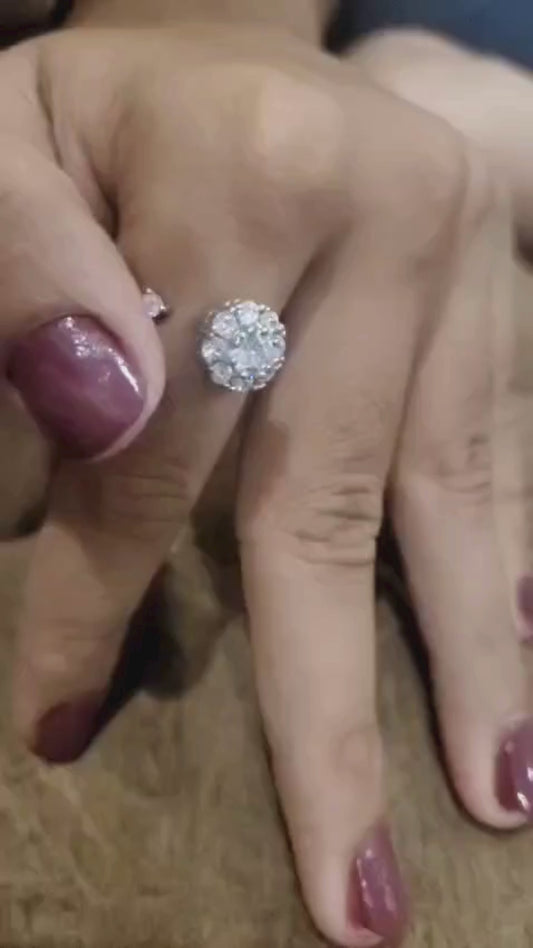 92.5 Silver Fidget Spinner Ring