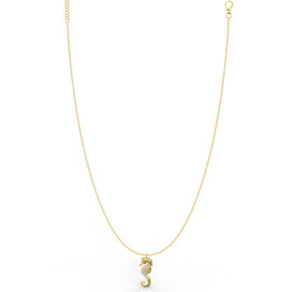 Silver Seahorse Pendant