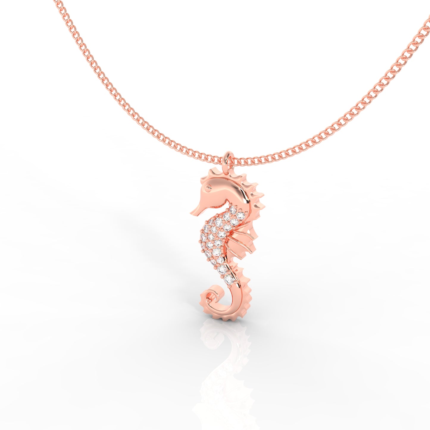 Silver Seahorse Pendant