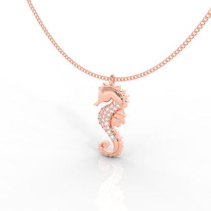 Silver Seahorse Pendant